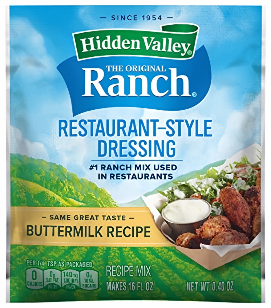 Hidden valley buttermilk ranch salad dressing mix 0 4 oz pack of 5