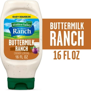 Hidden Valley Buttermilk Ranch Topping and Dressing, 16 Fluid Ounce Bottle