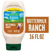 Hidden Valley Buttermilk Ranch Salad Dressing & Condiment, 16 fl oz Squeeze Bottle