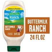 Hidden Valley Buttermilk Ranch Salad Dressing & Condiment, 24 fl oz Squeeze Bottle