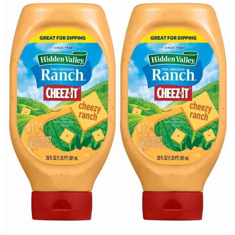 Hidden Valley Cheez it Ranch 20 Oz, Pack of 2, Bundled With V2U Utensil Set Hidden Valley Cheez it Ranch 20 Oz, Pack of 2, Bundled With V2U Utensil Set