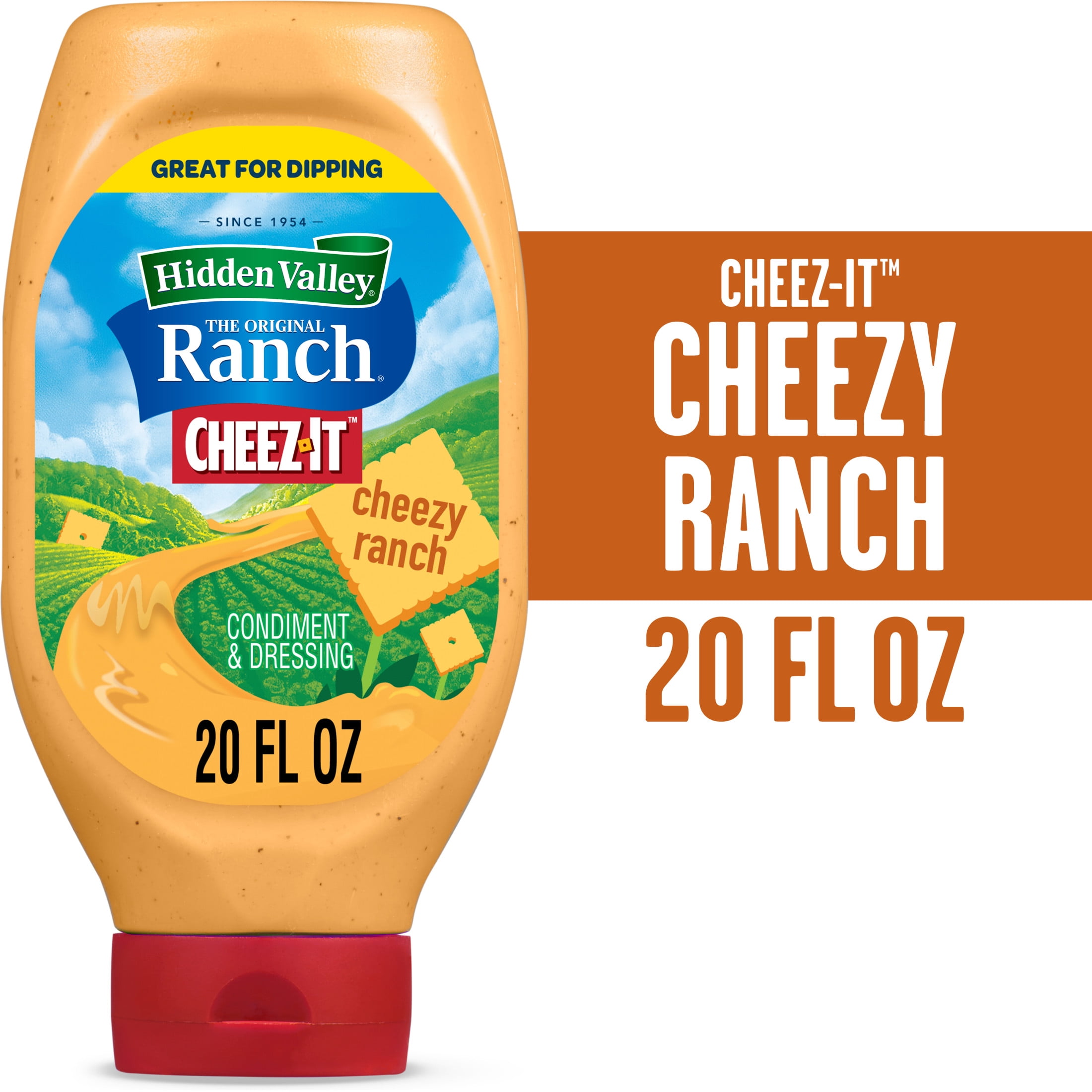 Hidden Valley Cheezy Ranch Condiment and Dressing, 20 Fluid Ounces