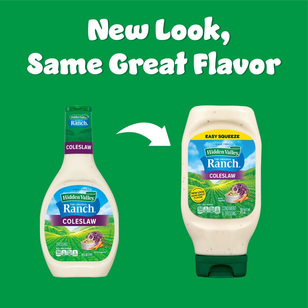 Hidden Valley Coleslaw Ranch Dressing Salad Dressing for Quick Meals