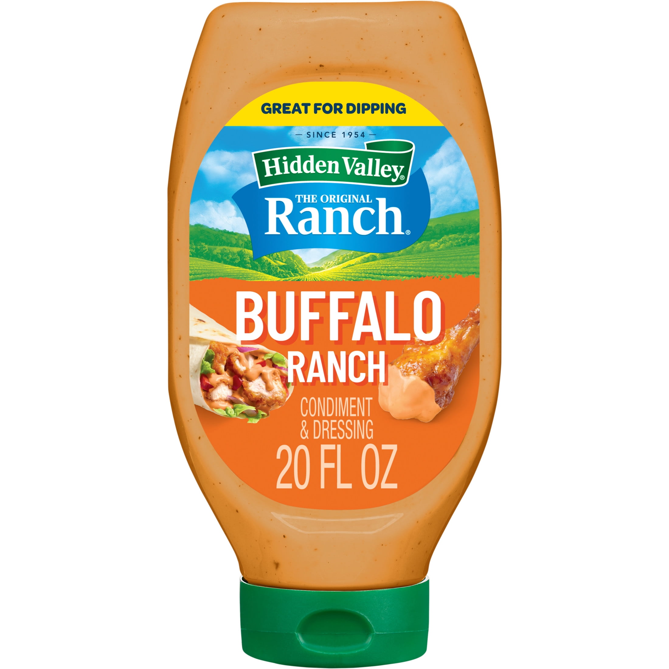 Hidden Valley Gluten Free Buffalo Ranch Dipping Sauce, Topping and Dressing, 20 fl oz