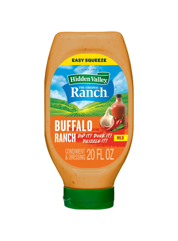 Hidden Valley Gluten Free Buffalo Ranch Dipping Sauce, Topping and Dressing, 20 fl oz