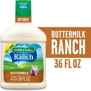 Hidden Valley Gluten Free Keto-Friendly Buttermilk Ranch Salad Dressing and Topping, 36 fl oz
