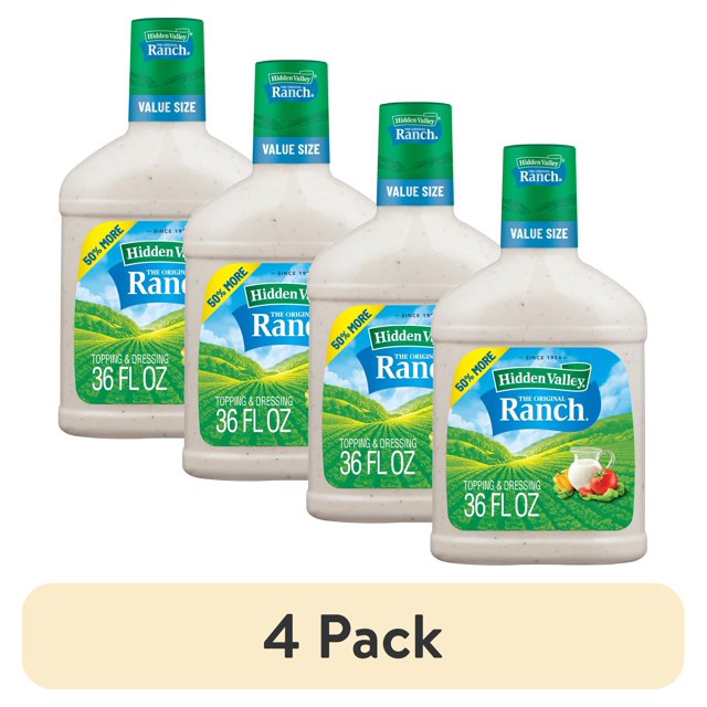 (4 pack) Hidden Valley Gluten Free KetoFriendly Original Ranch Salad