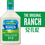 Hidden Valley Gluten Free Keto-Friendly Original Ranch Salad Dressing and Topping, 52 fl oz