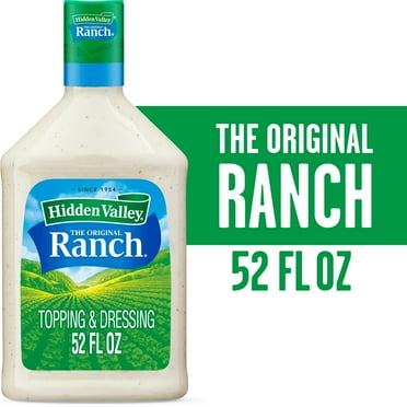 Hidden Valley Gluten Free Keto-Friendly Original Ranch Salad Dressing and Topping, 52 fl oz