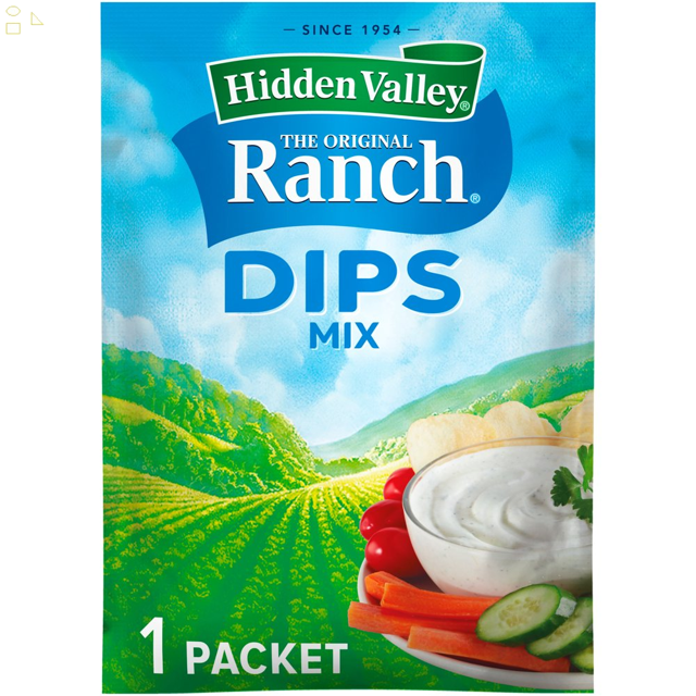 Hidden Valley Gluten Free Original Ranch Dips Mix, 1 Oz