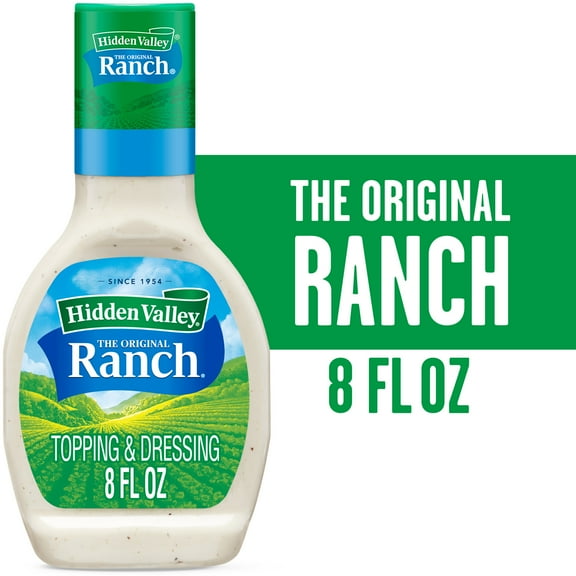 Hidden Valley Gluten Free Original Ranch Salad Dressing and Topping, 8 fl oz