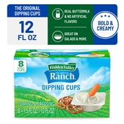 Hidden Valley Gluten Free Original Ranch Salad Dressing To Go Cups, 1.5 fl oz, 8 Pack
