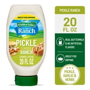 Hidden Valley Pickle Ranch Dip Sauce Condiment & Dressing, 20 fl oz Squeeze Bottle