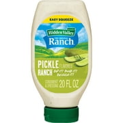 Hidden Valley Gluten Free Pickle Ranch Dipping Sauce Topping and Dressing, 20 fl oz