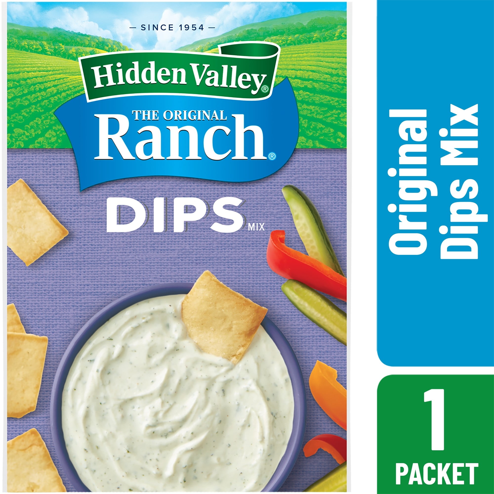 Hidden Valley Greek Yogurt Original Ranch Dips Mix, Gluten Free 1