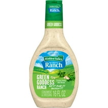 Hidden Valley Green Goddess Ranch Topping and Dressing, 16 Fluid Ounce Bottle