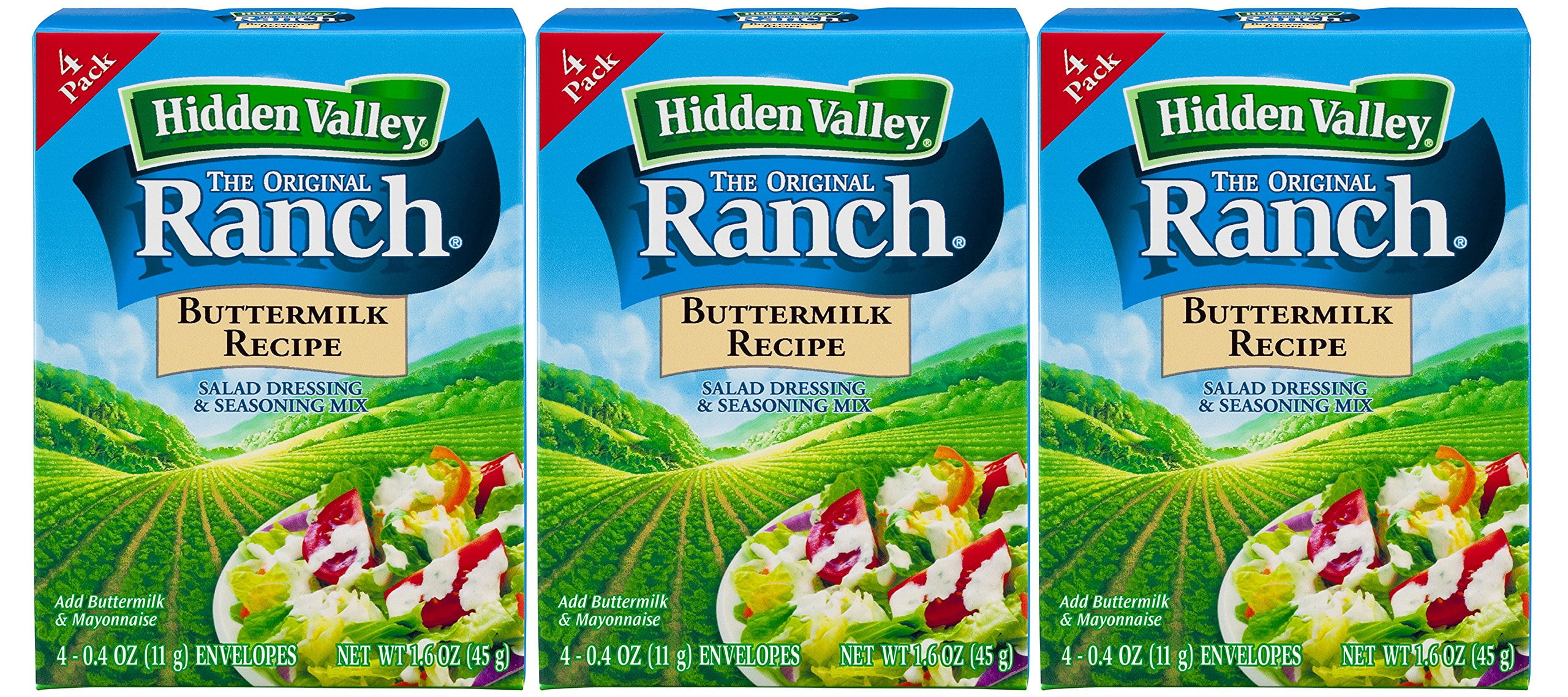 Hidden Valley Original Ranch Buttermilk Recipe Salad Dressing And Hidden Valley Original Ranch Buttermilk Recipe Salad Dressing And Seasoning Mix Twelve 0 40 Ounce Packets 4 8 Ounces Total Ae2b2529 736e 4526 B91f 1946c19f5cd2.7ad8e4e358c0ae4f41a0b01789ba32dd