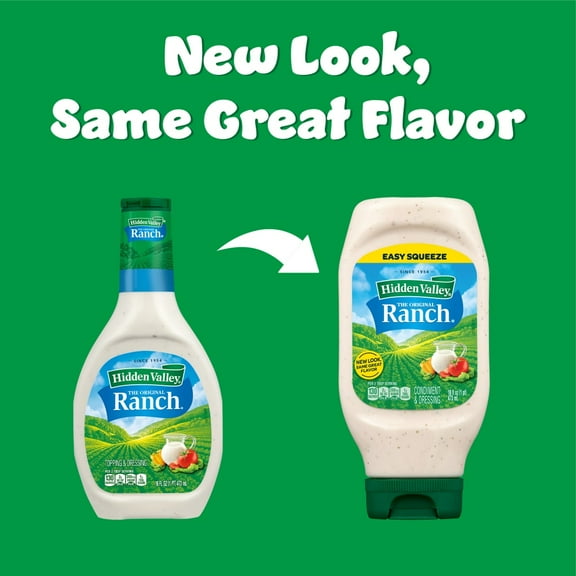 Hidden Valley Original Ranch Condiment and Dressing - 16 fl oz - Pack of 2