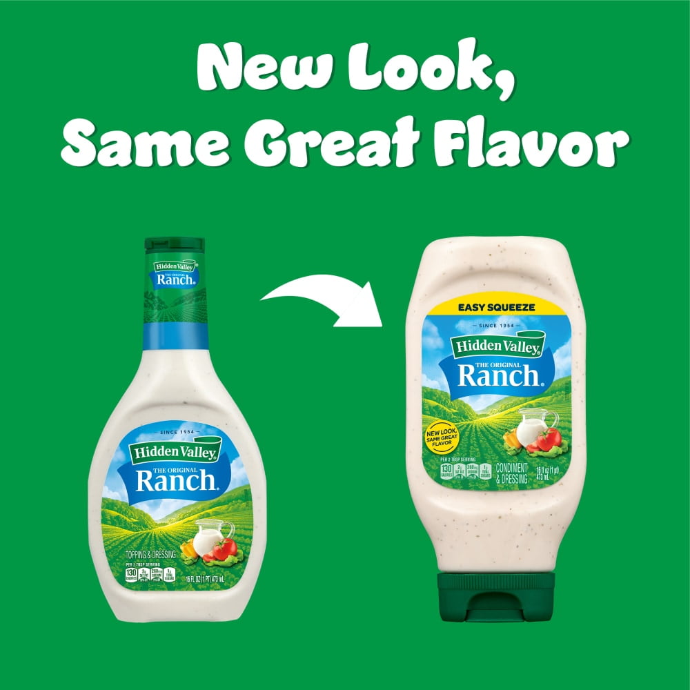 Hidden Valley Original Ranch Condiment and Dressing - 16 fl oz - Pack ...