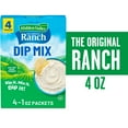 thumbnail image 1 of Hidden Valley Original Ranch Dips Mix, Gluten Free, Keto-Friendly, 1 oz, 4 Packets, 1 of 15