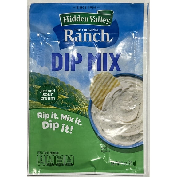 Hidden Valley Original Ranch Dips Mix Gluten Free (Pack of 2)