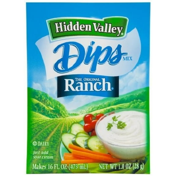 Hidden Valley Original Ranch Dips Mix Gluten Free (Pack of 6)