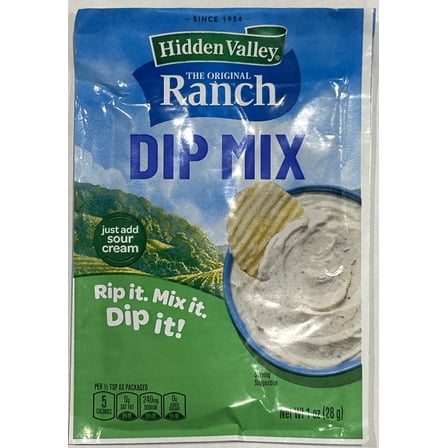 ( 2 Pack ) Hidden Valley Fiesta Ranch Dips Mix, Gluten Free 1 oz ...