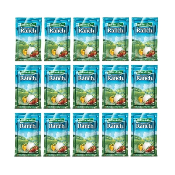 Hidden Valley Original Ranch Dressing 1.5 oz. Packets | Classic Flavor | 15 Pack