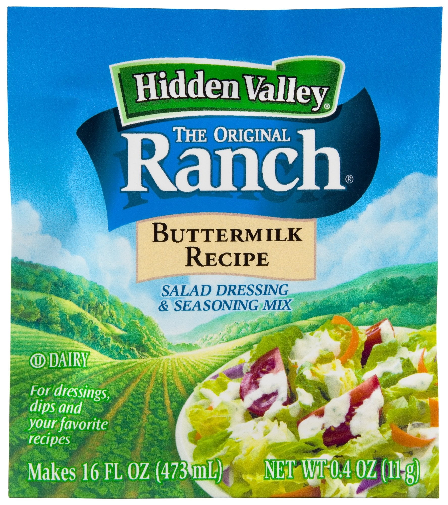 Hidden Valley Original Ranch MMF7 Buttermilk Recipe Salad Dressing and