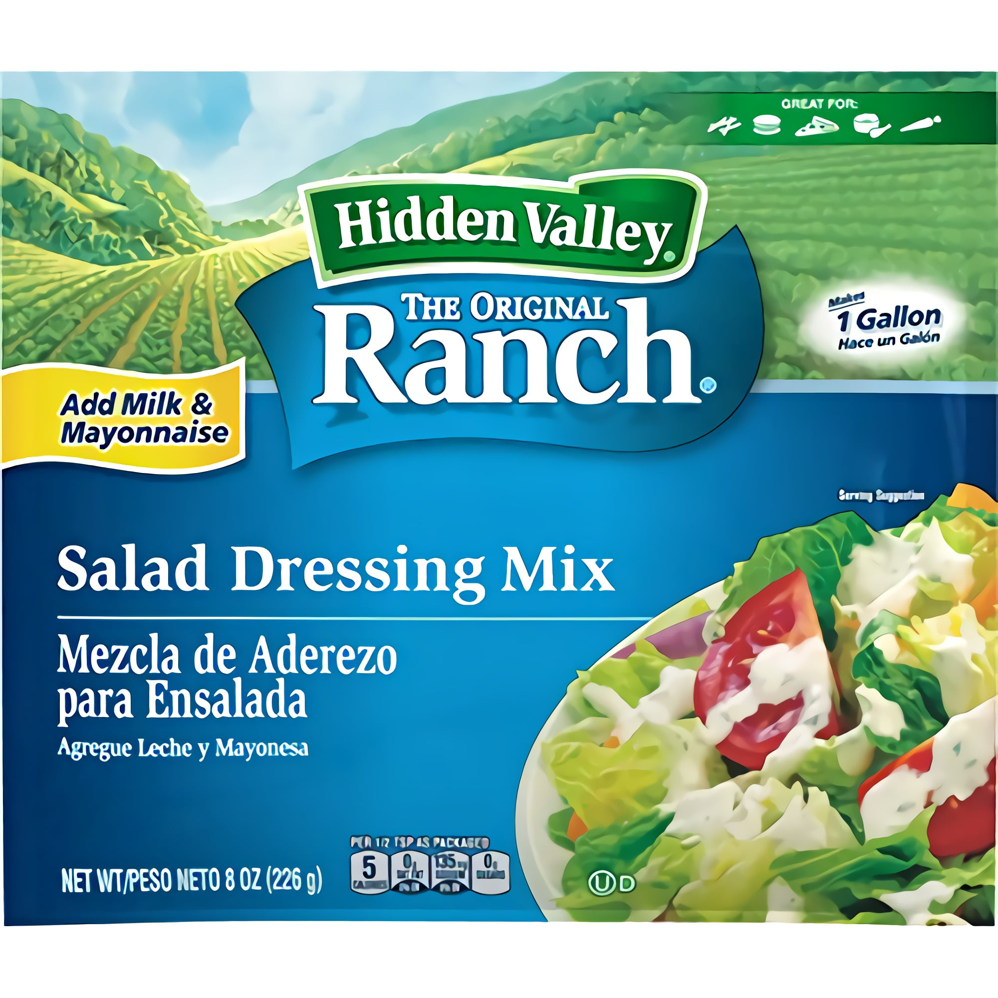 Hidden Valley Original Ranch Salad Dressing Mix, Gluten Free 8 Ounce