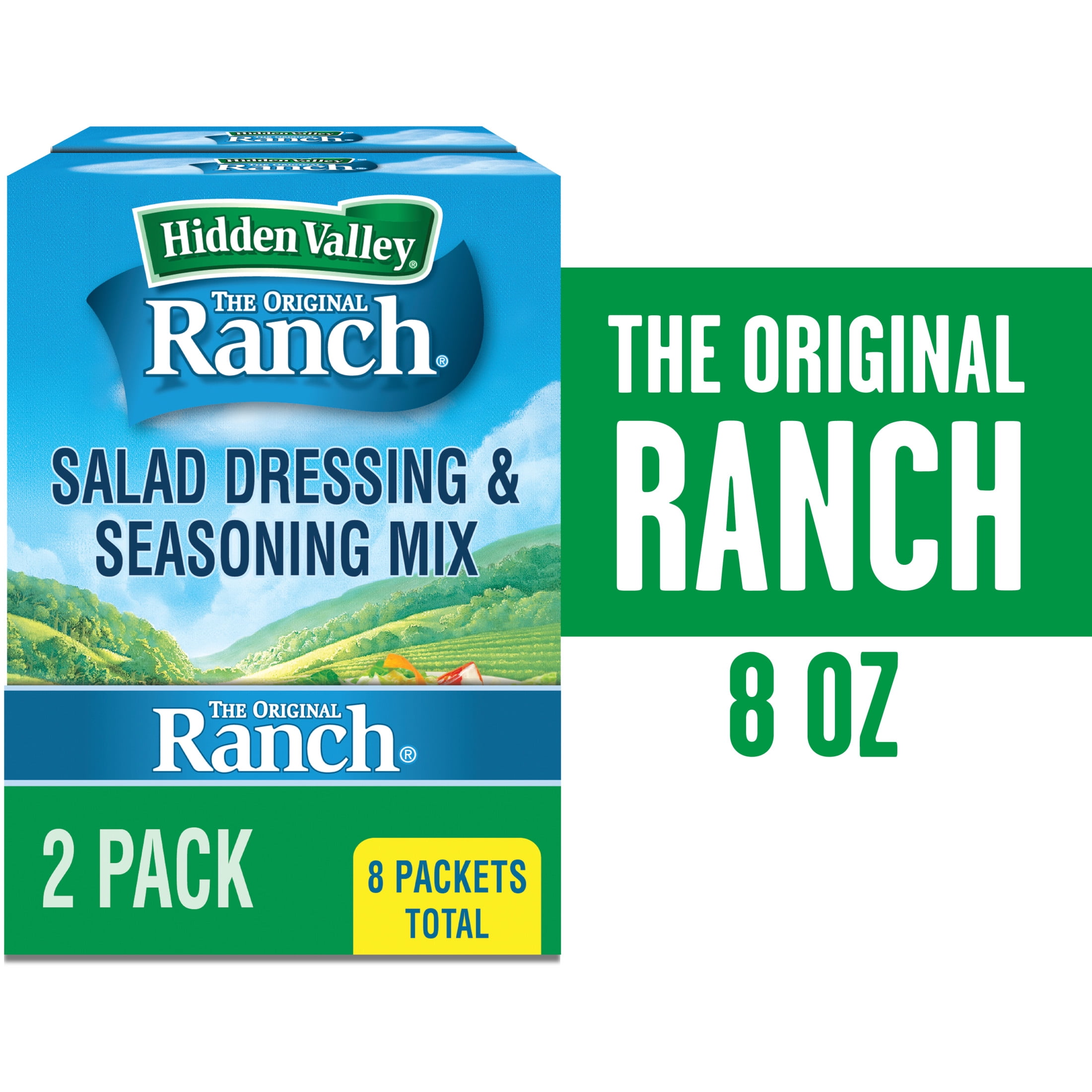 Hidden Valley Original Ranch Salad Dressing & Seasoning Mix, 1 oz, 8 Packets