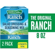 (8 Pack) Hidden Valley Original Ranch Seasoning & Salad Dressing Mix, 1 oz Packet