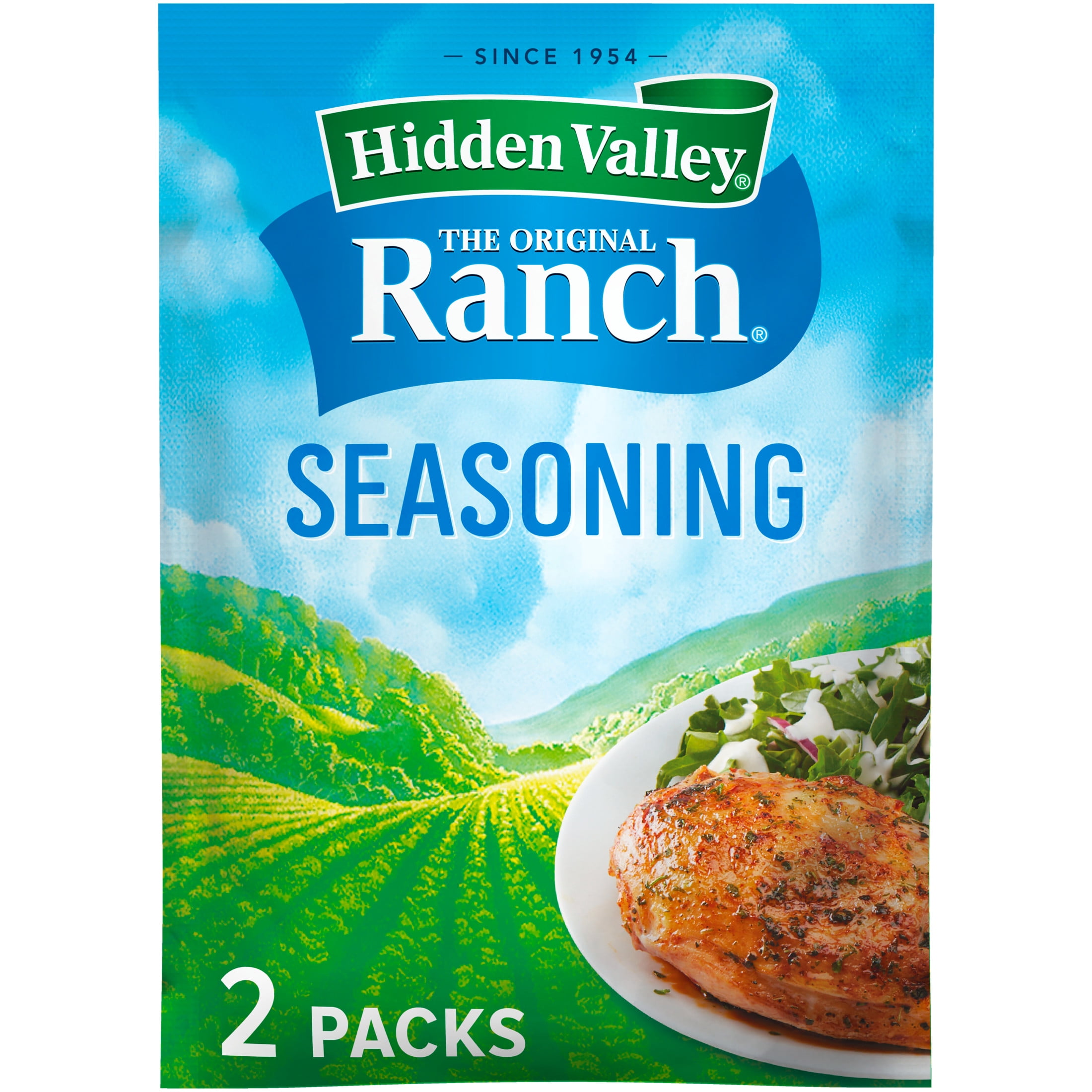 Hidden Valley Gluten Free Original Ranch Salad Dressing and Seasoning Mix, 1 oz, 2 Pack