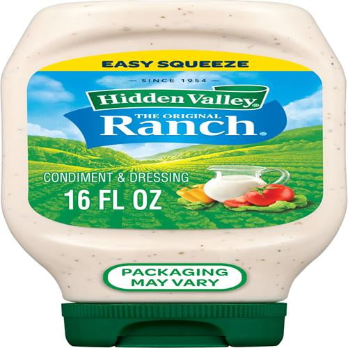 Walmart Ranch Hidden Valley Original Ranch Salad Dressing & Topping, Gluten Free - 16 ...