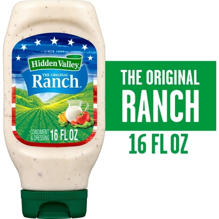 Hidden Valley Organic Ranch Salad Dressing, 16 Fl Oz, Gluten-Free ...