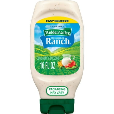 Hidden Valley Original Ranch Salad Dressing and Topping, 16 Ounce Bottle