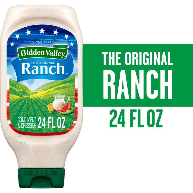 Hidden Valley Original Ranch Creamy Salad Dressing & Condiment, Gluten Free  - 24 Ounce Bottle - Walmart.com