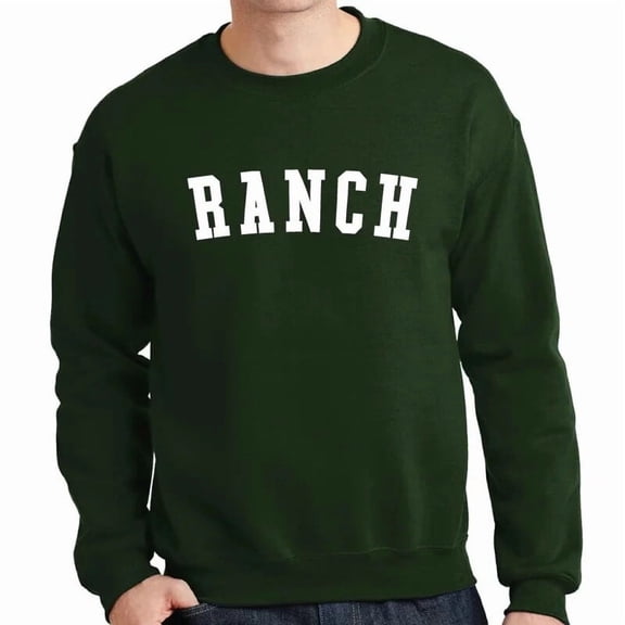 Hidden Valley Ranch Crewneck Sweatshirt Green Large 1ct