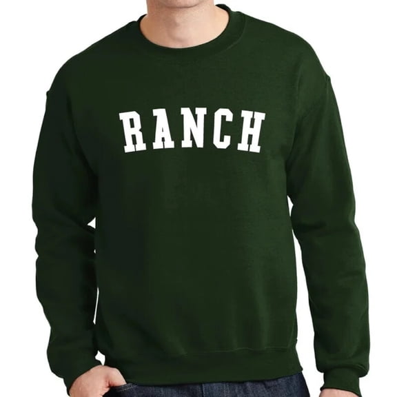 Hidden Valley Ranch Crewneck Sweatshirt Green Large 1ct
