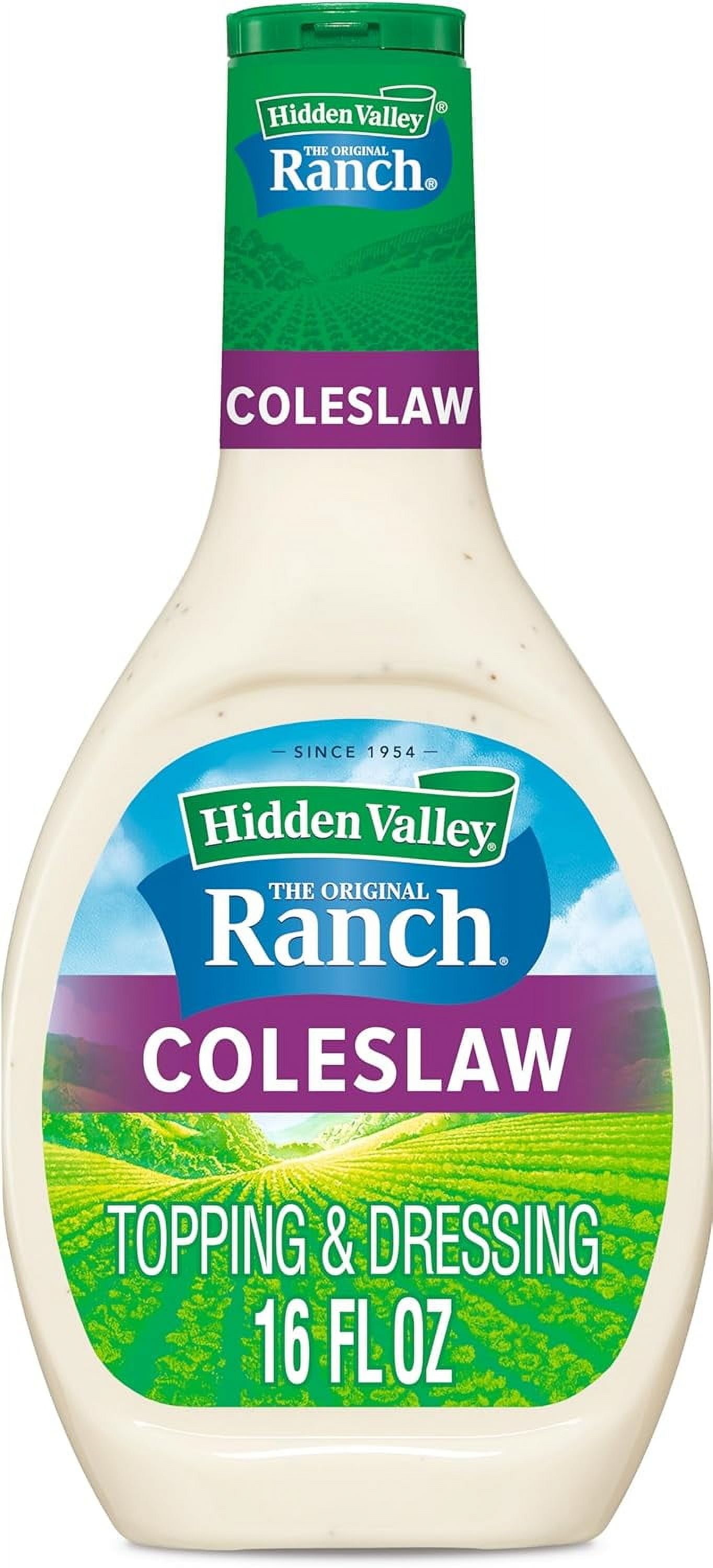 Hidden Valley Ranch Dressing & Dipping Sauce, Coleslaw Dressing, Gluten Free Salad Dressing, 16 Ounces