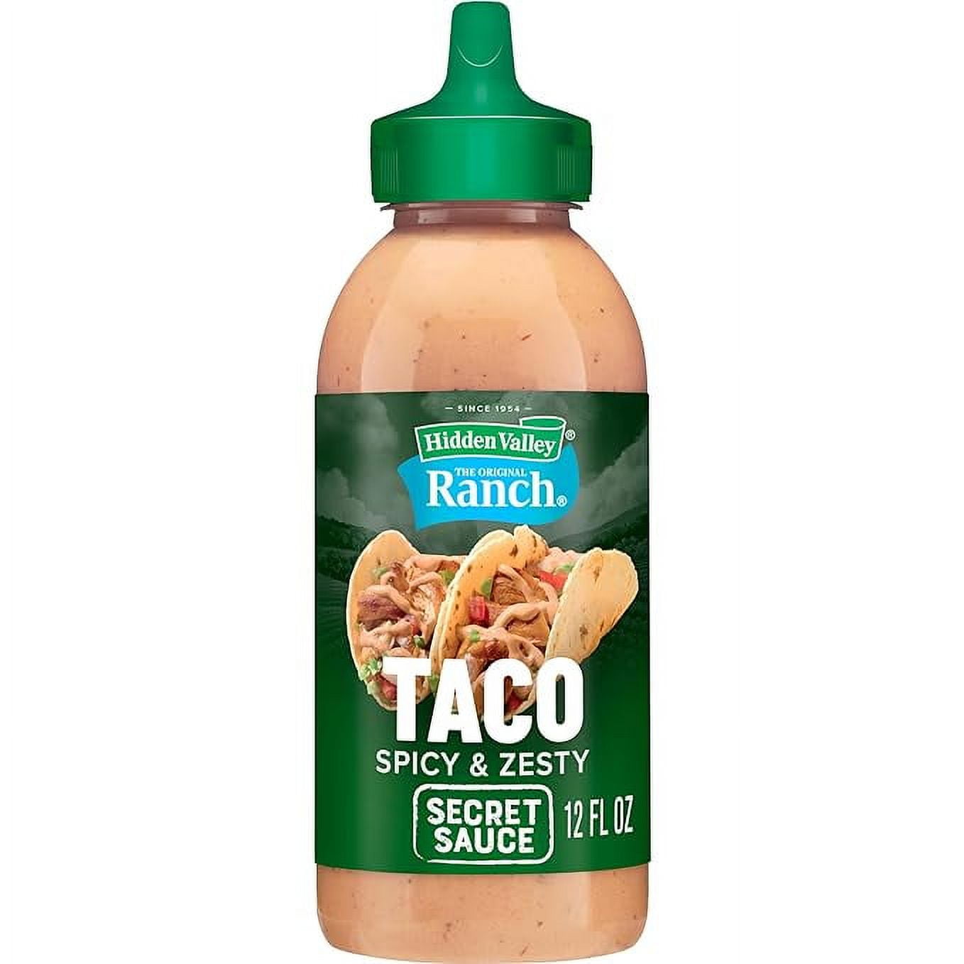 Hidden Valley Ranch Dressing & Dipping Sauce, Spicy Ranch Secret Sauce Burger Topping and Dressing, Gluten Free Sauce, 12 Ounces