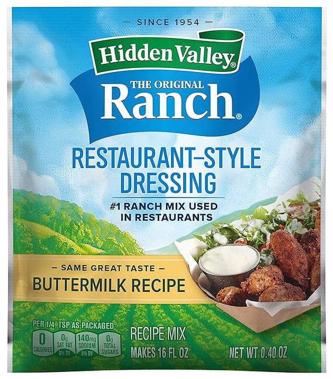 Hidden Valley Ranch Dressing & Seasoning Mix, Dry Buttermilk Salad