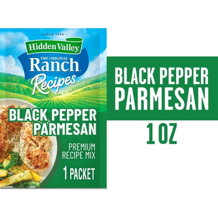 Hidden Valley Ranch Recipes Black Pepper Parmesan Premium Seasoning Mix, 1 oz Packet