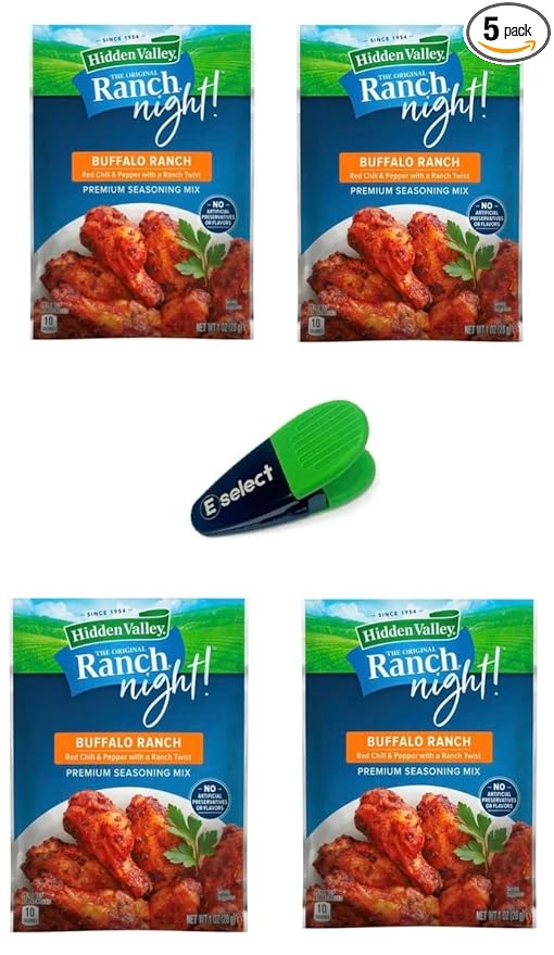 Hidden Valley Ranch Night Buffalo Ranch Premium Seasoning Mix Bundle ...