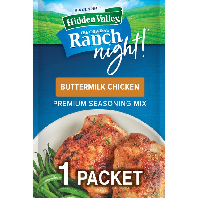Hidden Valley Ranch Night Buttermilk Chicken Premium Seasoning Mix, 1