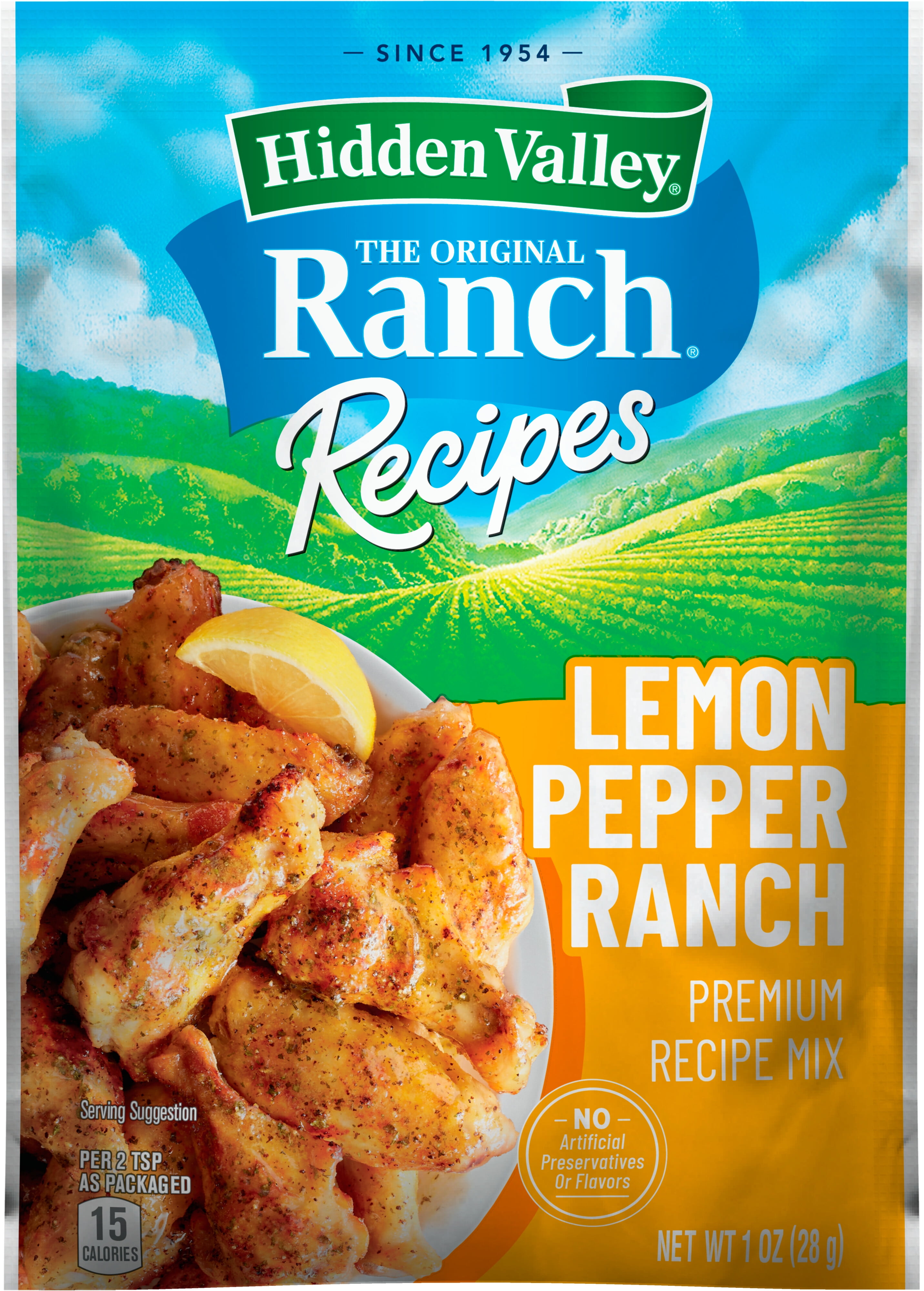 Hidden Valley Ranch Recipes Lemon Pepper Ranch Premium Recipe Mix, 1 Packet