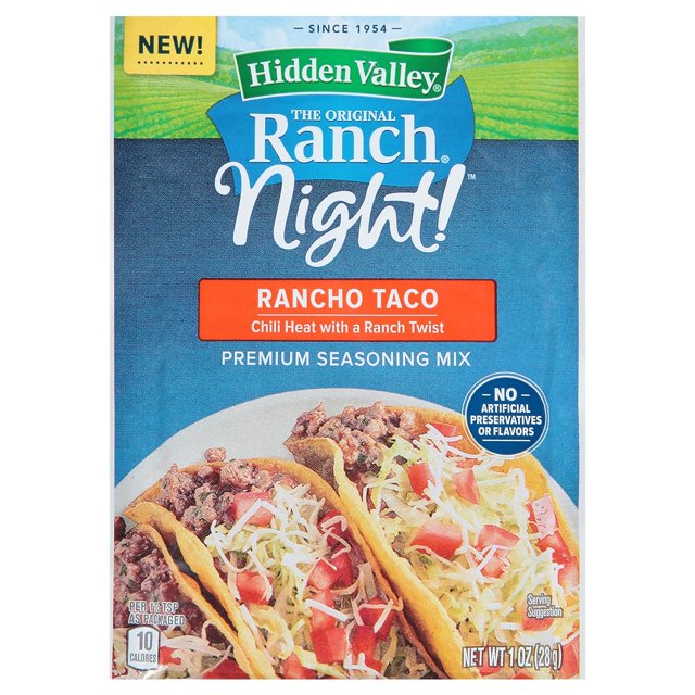 Hidden Valley Ranch Recipes Rancho Taco Premium Recipe Mix, 1 Packet