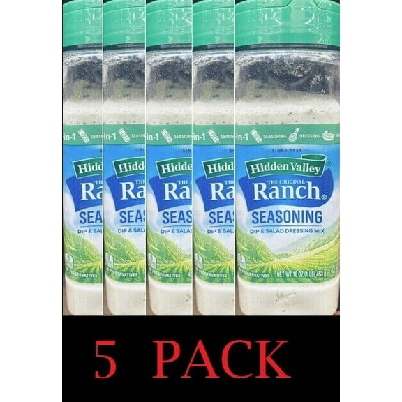 Hidden Valley Ranch The Original Salad Dressing Dip and Seasoning Mix 16 Oz 5 PK