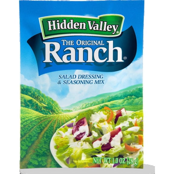 Hidden Valley Salad Dressing & Seasoning Mix, Ranch, 1 Oz (Pack of 3)