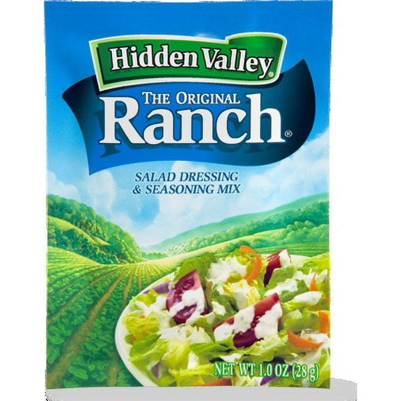 Hidden Valley Salad Dressing & Seasoning Mix, Ranch, 1 Oz (Pack of 6)